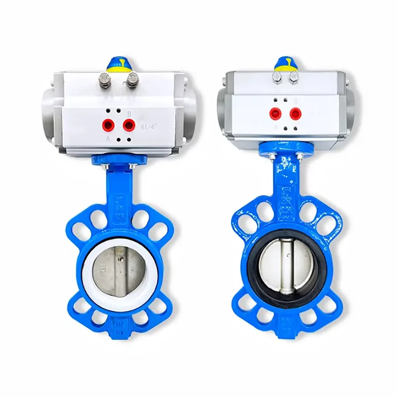 Valve Butterfly Pneumatîk Stainless Steel